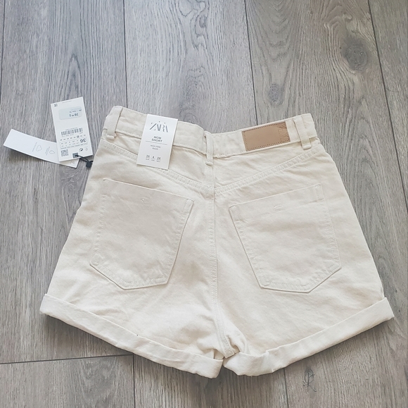 Zara mom short size 4 brand new beige - Picture 4 of 6